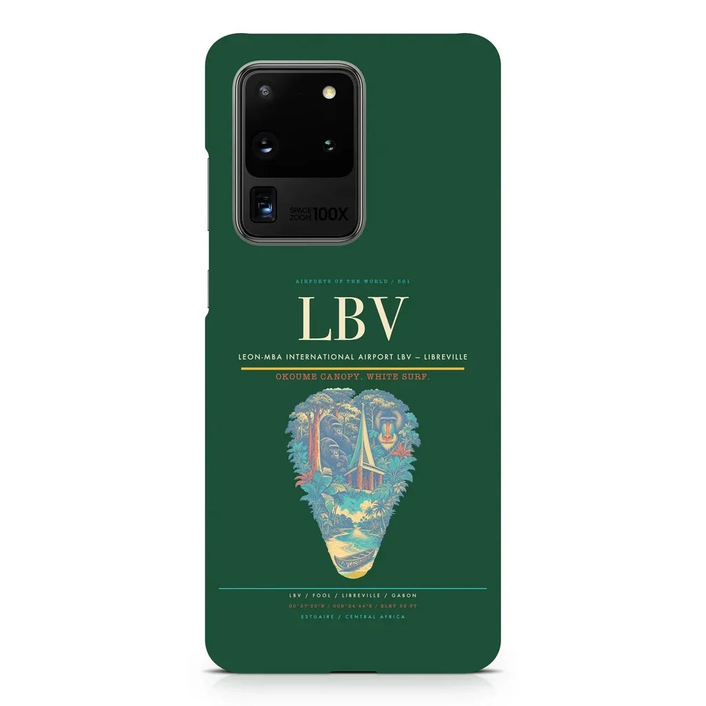 Leon-Mba International Airport LBV — Libreville design on samsung case - dark green
