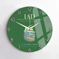 Thumbnail for Washington Dulles International Airport IAD Wall-Clock No-Frame - Green