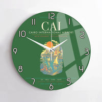 Thumbnail for Cairo International Airport CAI Wall-Clock No-Frame - Green