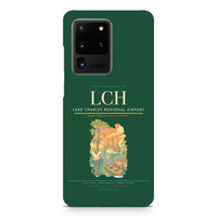 Thumbnail for Lake Charles Regional Airport LCH design on samsung case - dark green