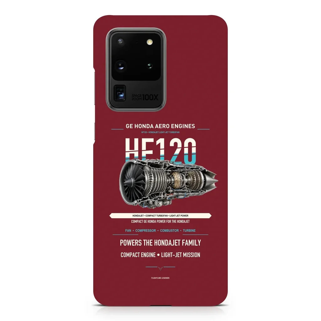 HF120 design on samsung case - dark red