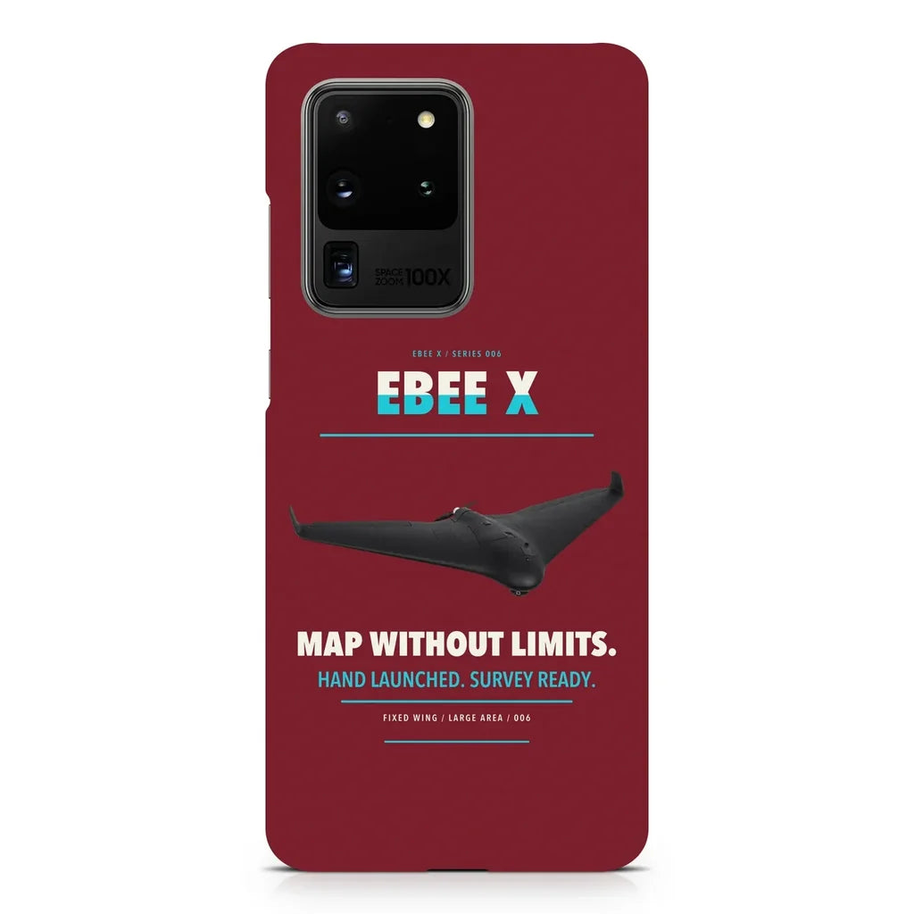 AgEagle eBee X design on samsung case - dark red