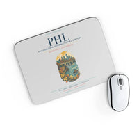 Thumbnail for Philadelphia International Airport (PHL) design on light gray rectangle mouse pad