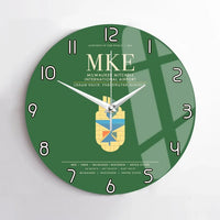 Thumbnail for Milwaukee Mitchell International Airport MKE Wall-Clock No-Frame - Green