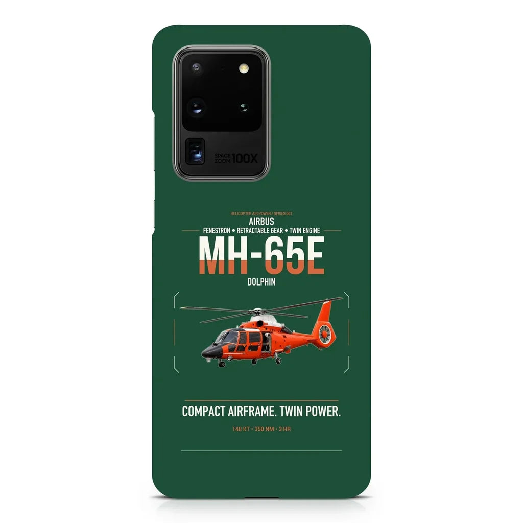 Airbus MH-65E Dolphin design on samsung case - dark green