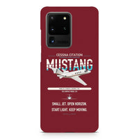 Thumbnail for Cessna Citation Mustang design on samsung case - dark red