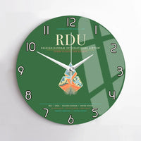 Thumbnail for Raleigh-Durham International Airport RDU Wall-Clock No-Frame - Green