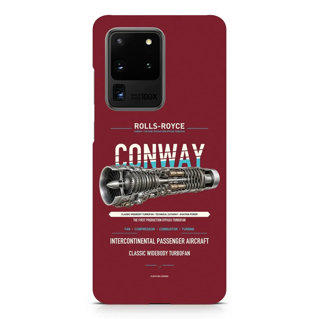 CONWAY design on samsung case - dark red