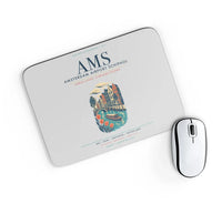 Thumbnail for Amsterdam Airport Schiphol (AMS) design on light gray rectangle mouse pad