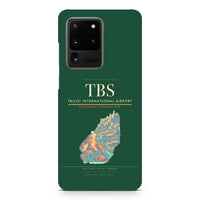 Thumbnail for Tbilisi International Airport TBS design on samsung case - dark green