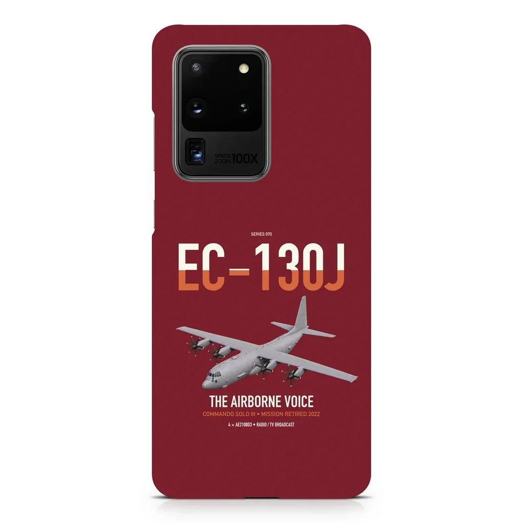 EC-130J Commando Solo III design on samsung case - dark red