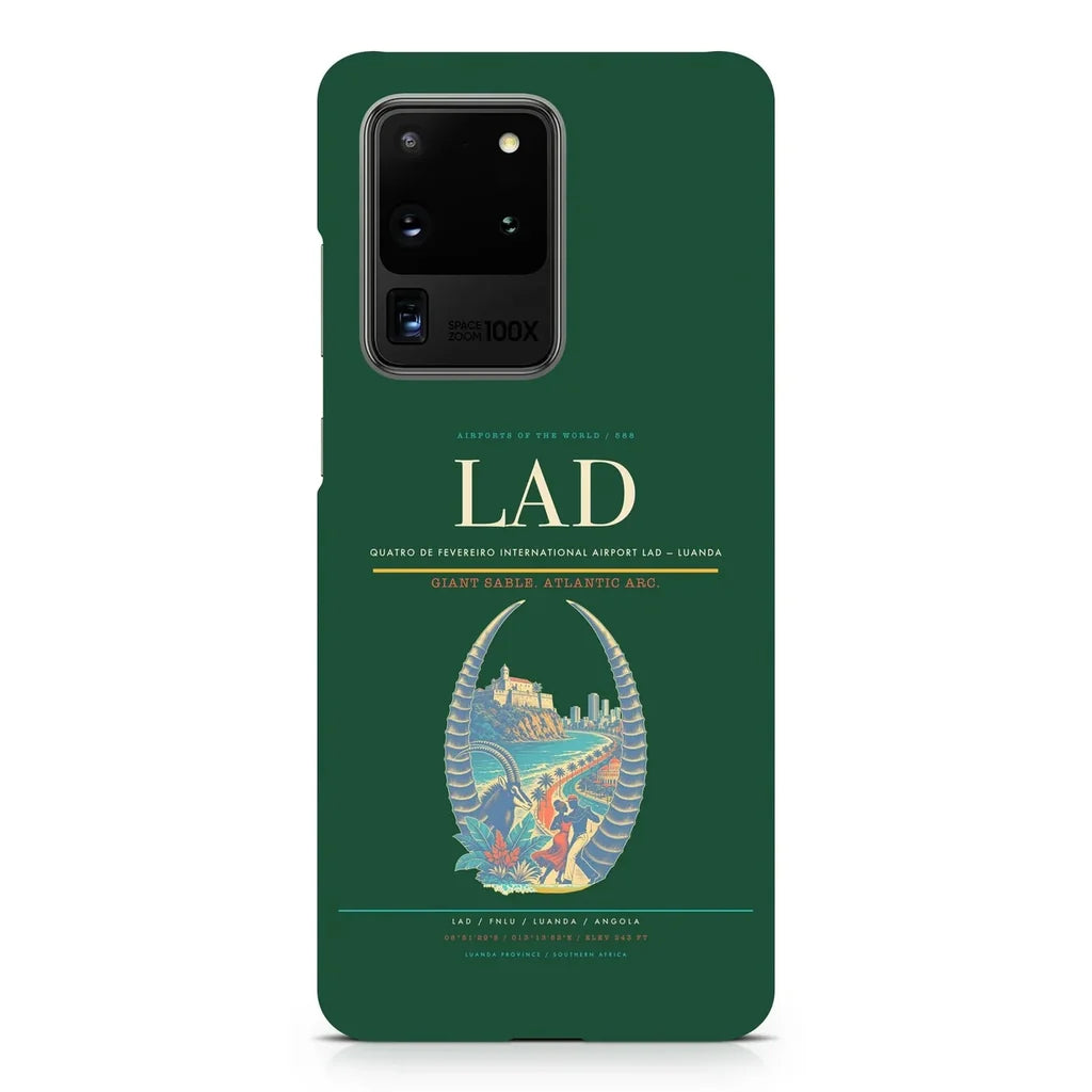 Quatro de Fevereiro International Airport LAD — Luanda design on samsung case - dark green