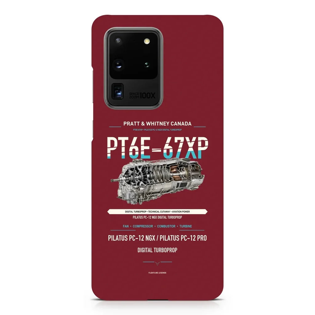 PT6E-67XP design on samsung case - dark red