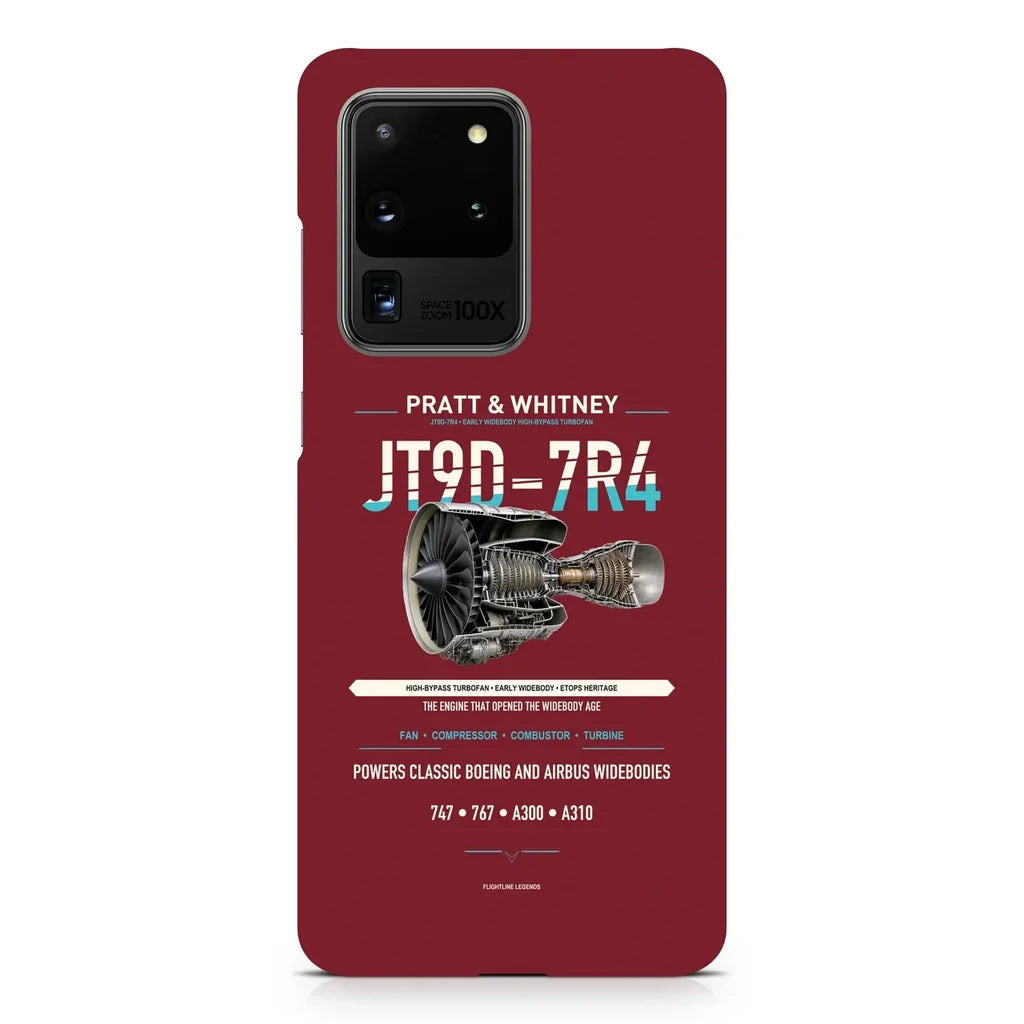 JT9D-7R4 design on samsung case - dark red