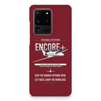Thumbnail for Cessna Citation Encore+ design on samsung case - dark red