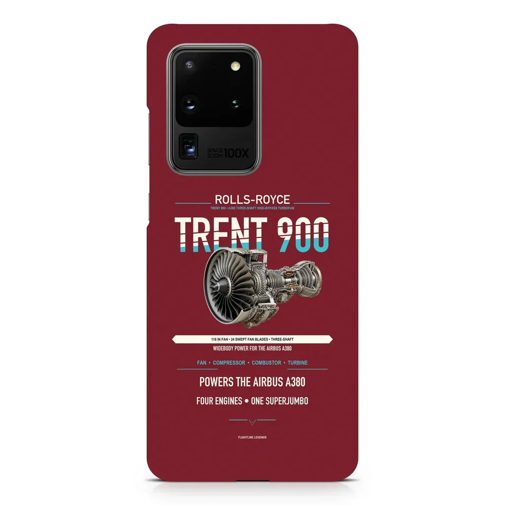 TRENT 900 design on samsung case - dark red