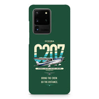 Thumbnail for Cessna T207A Stationair 8 design on samsung case - dark green