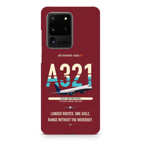 Thumbnail for Airbus A321LR design on samsung case - dark red