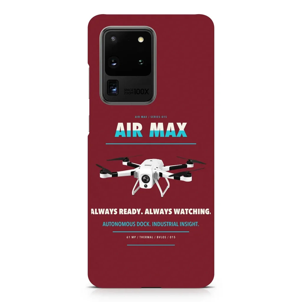 Percepto Air Max design on samsung case - dark red
