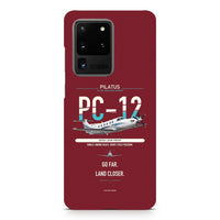 Thumbnail for PC-12 PRO design on samsung case - dark red