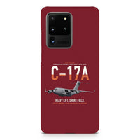 Thumbnail for C-17A Globemaster III design on samsung case - dark red