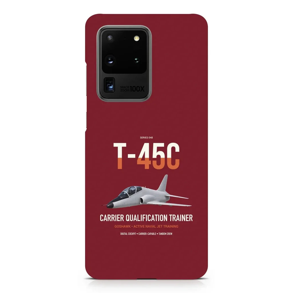 T-45C Goshawk design on samsung case - dark red