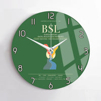 Thumbnail for EuroAirport Basel-Mulhouse-Freiburg BSL Wall-Clock No-Frame - Green