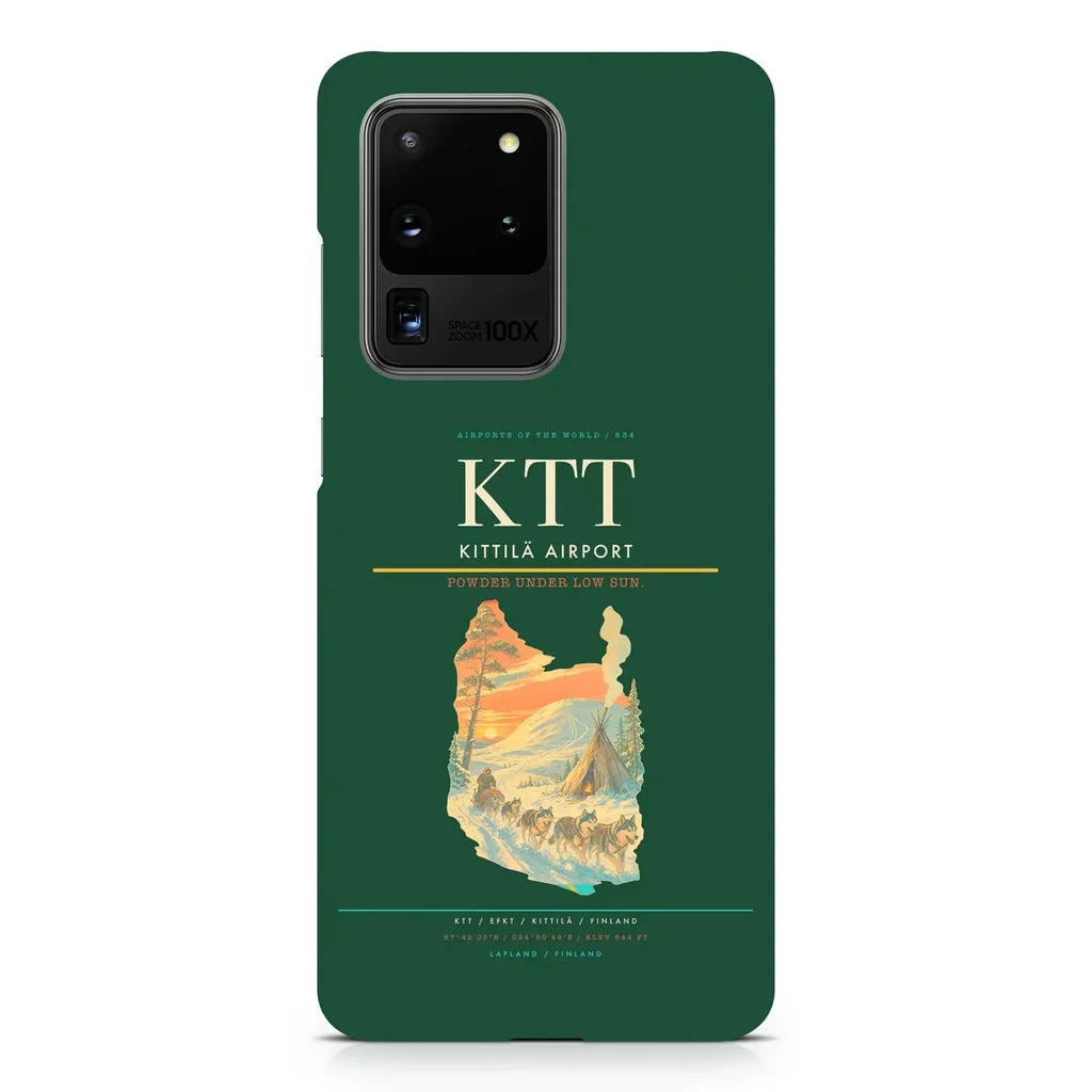 Kittilä Airport KTT design on samsung case - dark green