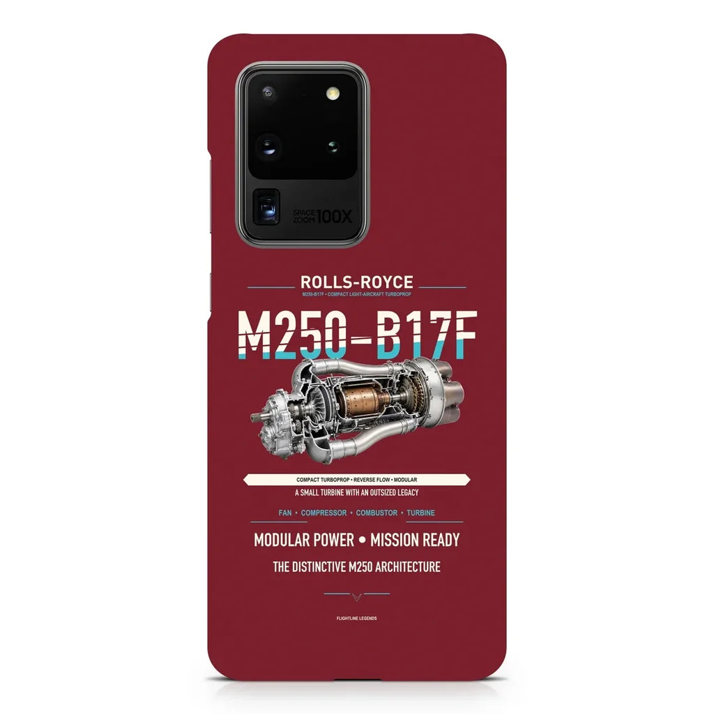 M250-B17F design on samsung case - dark red