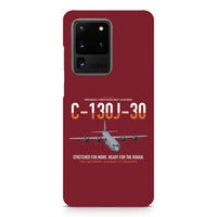 Thumbnail for C-130J-30 Super Hercules design on samsung case - dark red