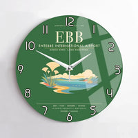 Thumbnail for Entebbe International Airport EBB Wall-Clock No-Frame - Green