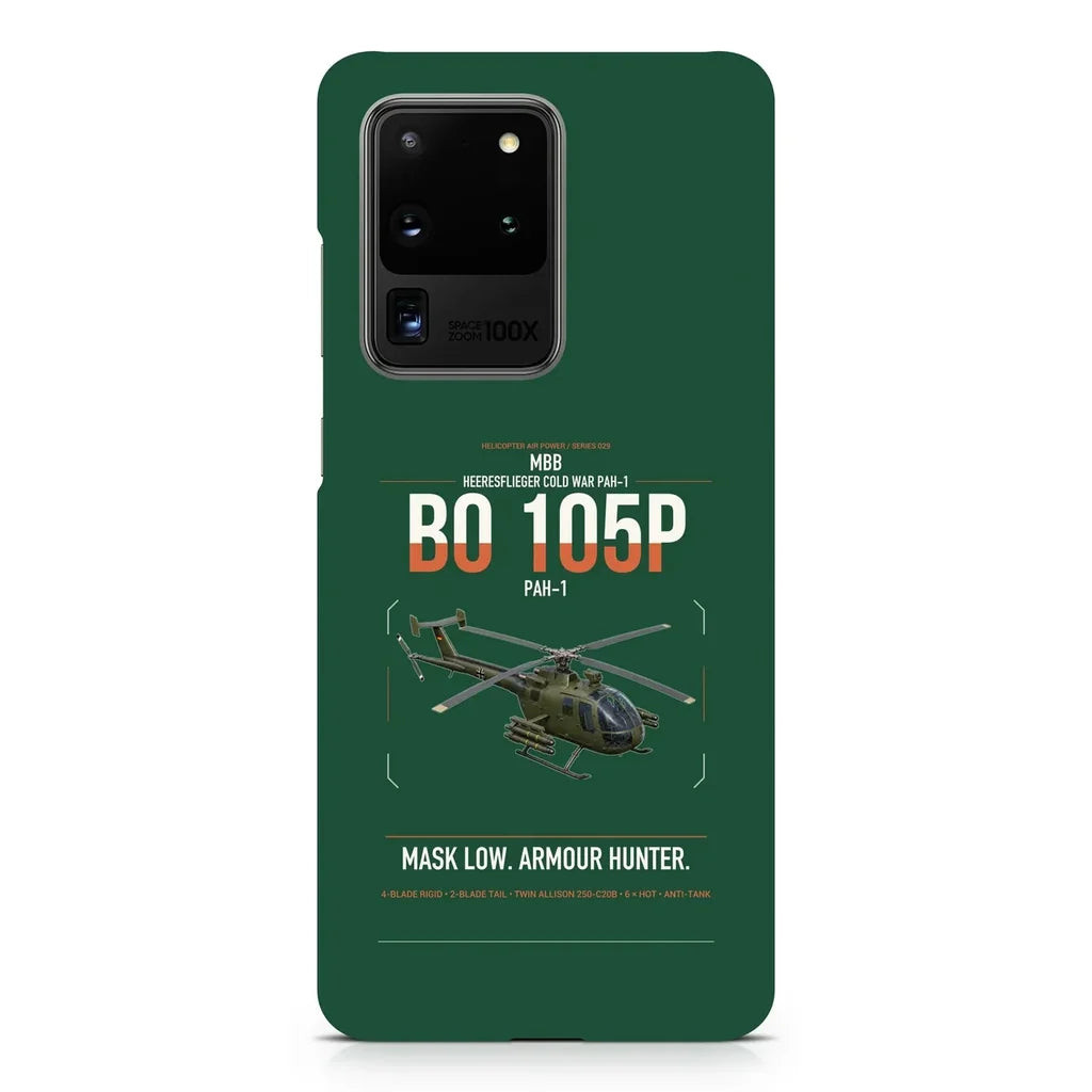 MBB BO 105P PAH-1 design on samsung case - dark green