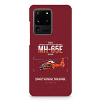 Thumbnail for Airbus MH-65E Dolphin design on samsung case - dark red