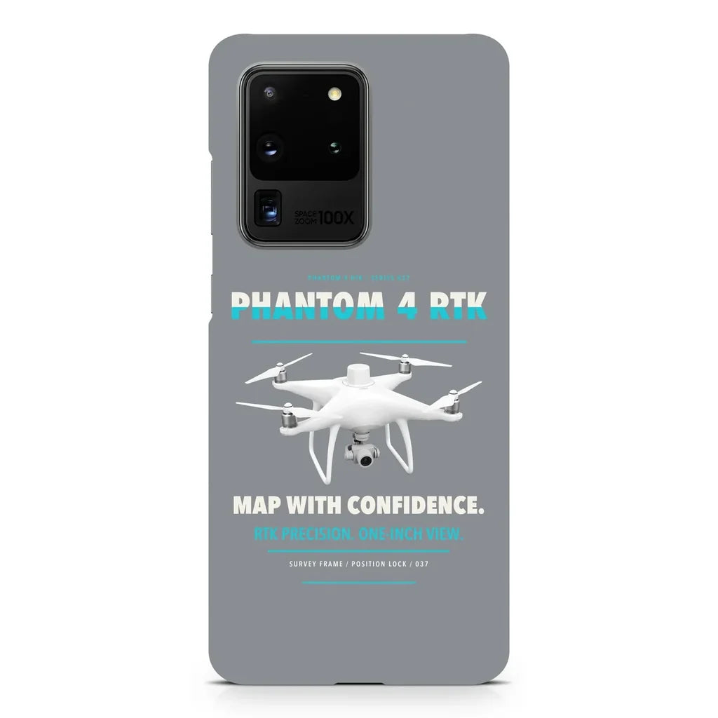 DJI Phantom 4 RTK design on samsung case - gray