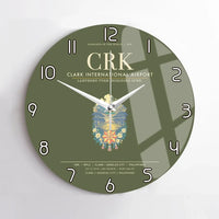 Thumbnail for Clark International Airport CRK Wall-Clock No-Frame - Green Army