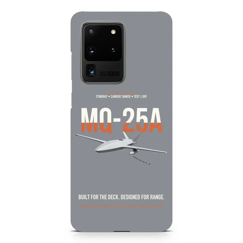 MQ-25A STINGRAY design on samsung case - gray