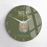 Thumbnail for Munich Airport MUC Wall-Clock No-Frame - Green Army