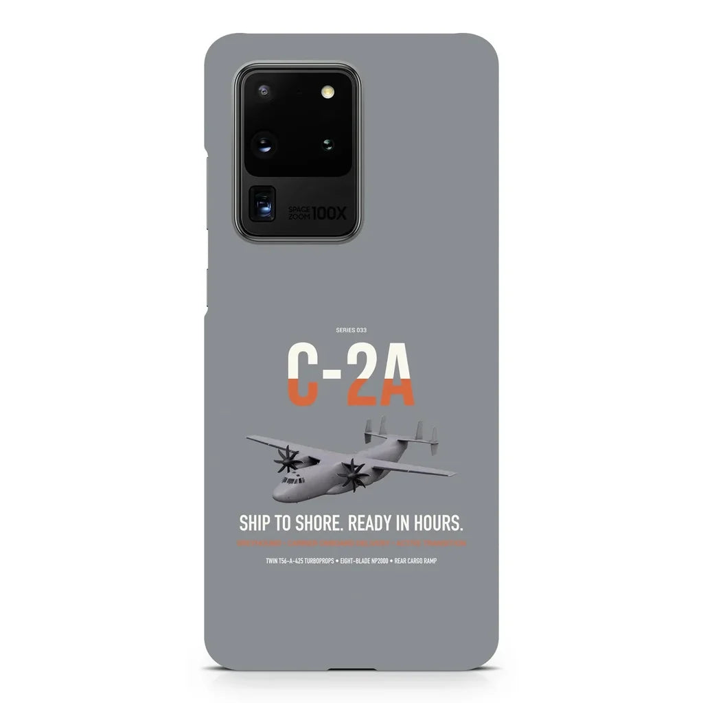 C-2A Greyhound design on samsung case - gray