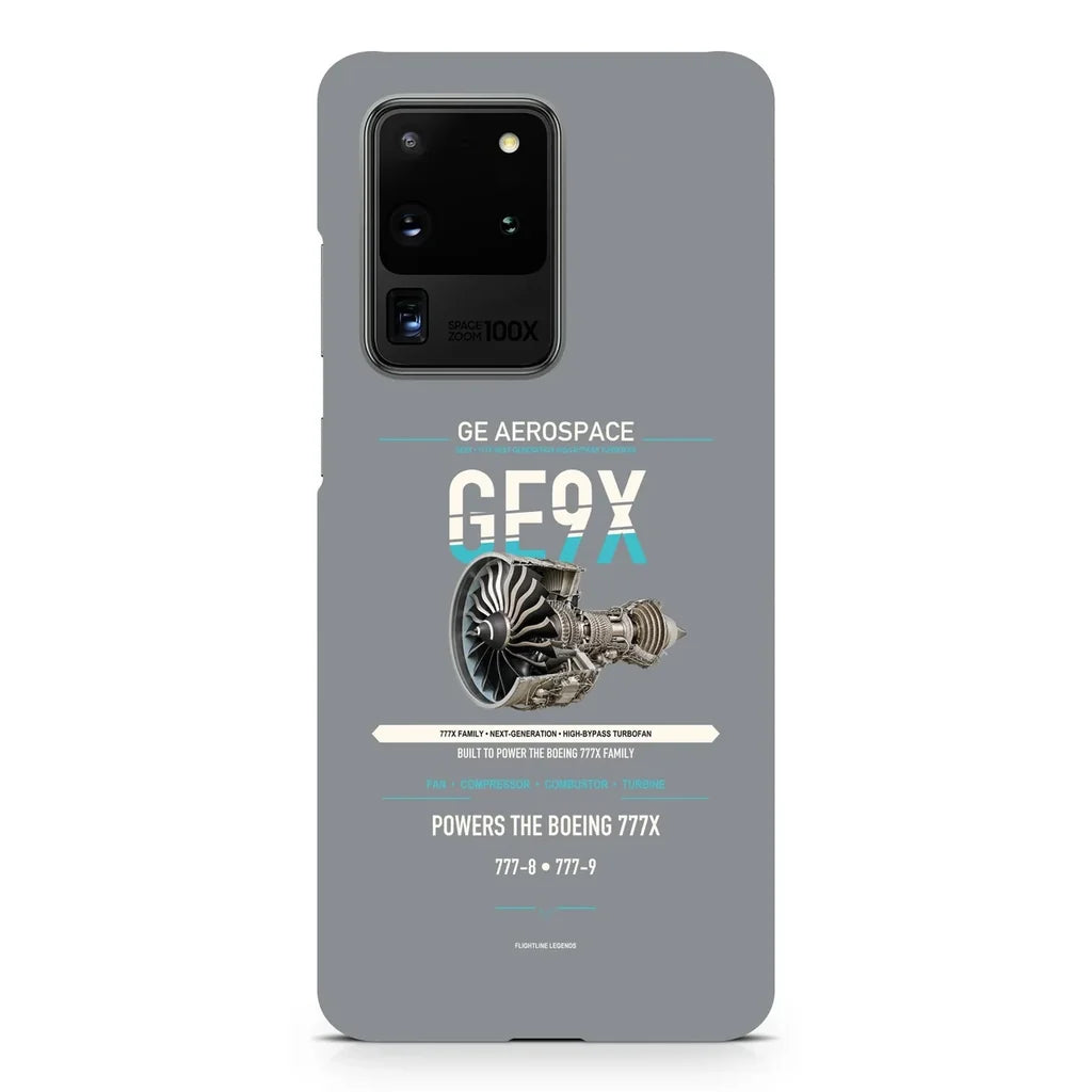 GE9X design on samsung case - gray