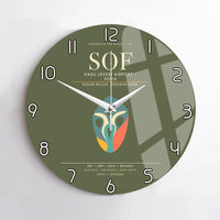 Thumbnail for Vasil Levski Airport  Sofia SOF Wall-Clock No-Frame - Green Army
