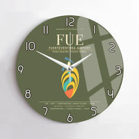 Thumbnail for Fuerteventura Airport FUE Wall-Clock No-Frame - Green Army