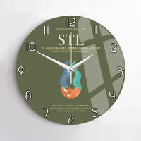 Thumbnail for St. Louis Lambert International Airport STL Wall-Clock No-Frame - Green Army