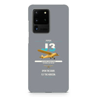 Thumbnail for Piper J-3 Cub design on samsung case - gray