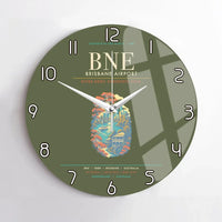 Thumbnail for Brisbane Airport BNE Wall-Clock No-Frame - Green Army