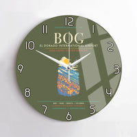 Thumbnail for Bogota El Dorado International Airport BOG Wall-Clock No-Frame - Green Army