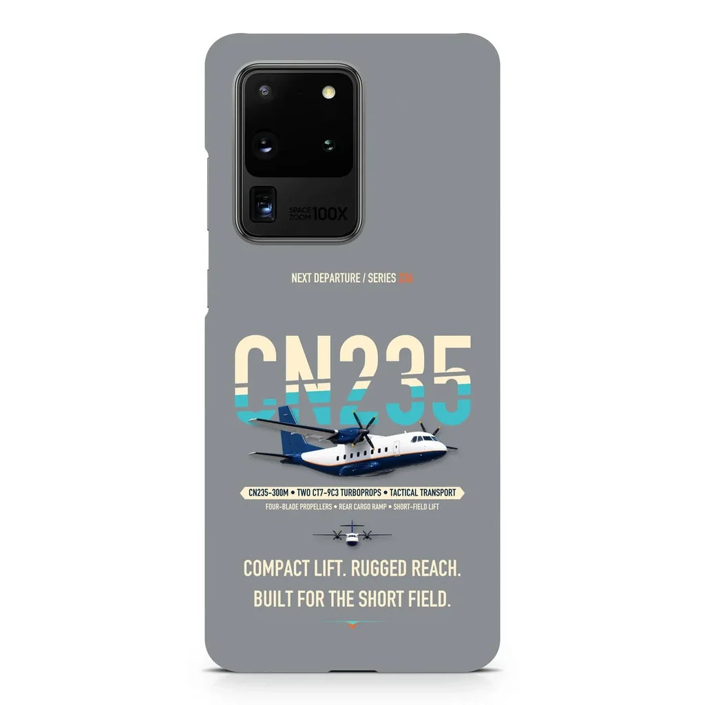 Airbus CN235-300M design on samsung case - gray