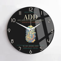 Thumbnail for Addis Ababa Bole International Airport ADD Wall-Clock No-Frame - Black