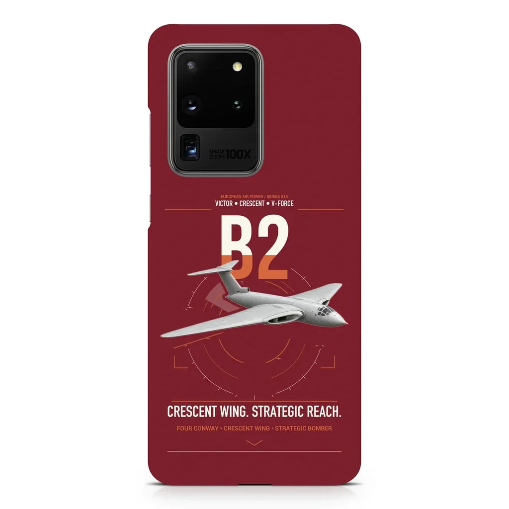 Handley Page Victor B2 design on samsung case - dark red