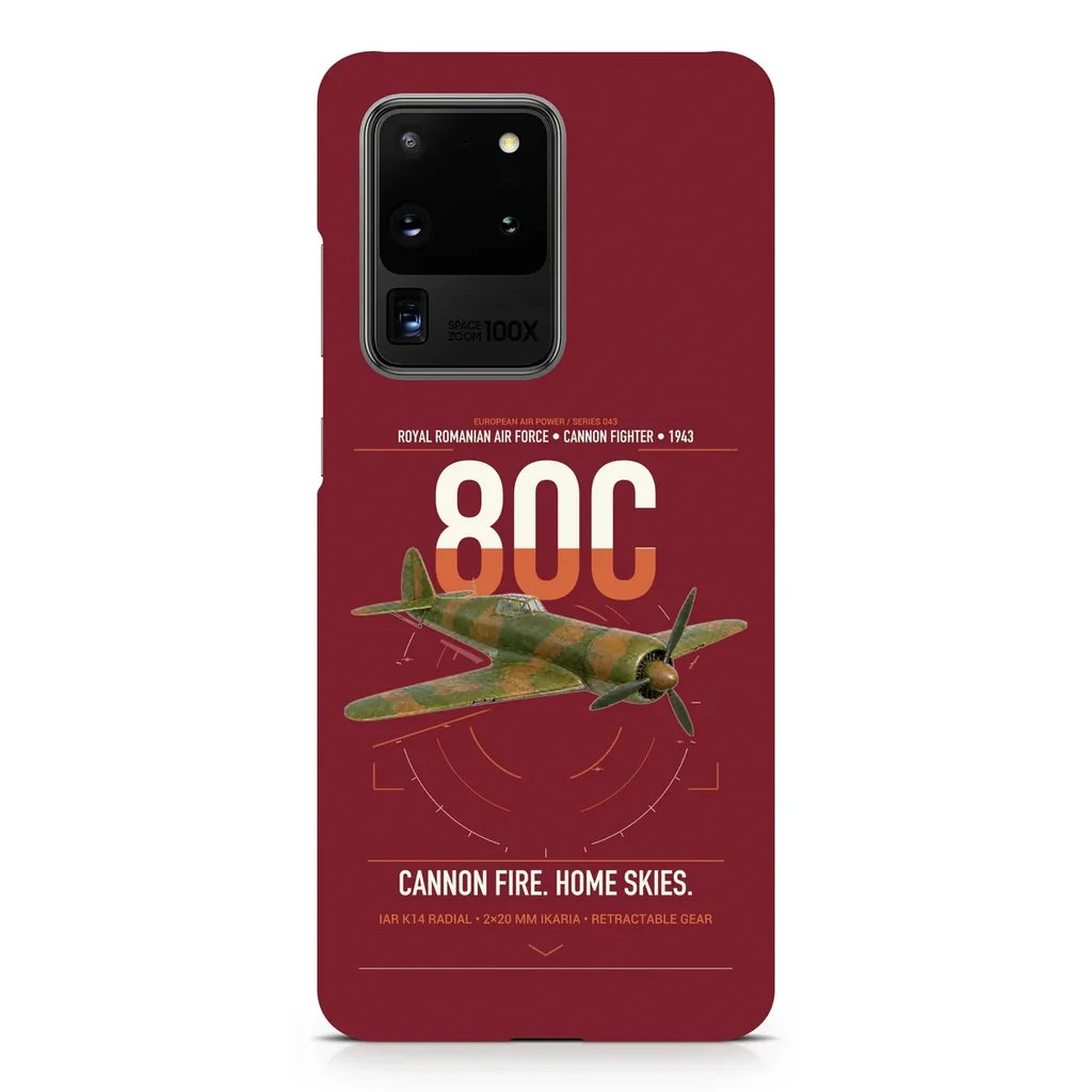 IAR 80C design on samsung case - dark red