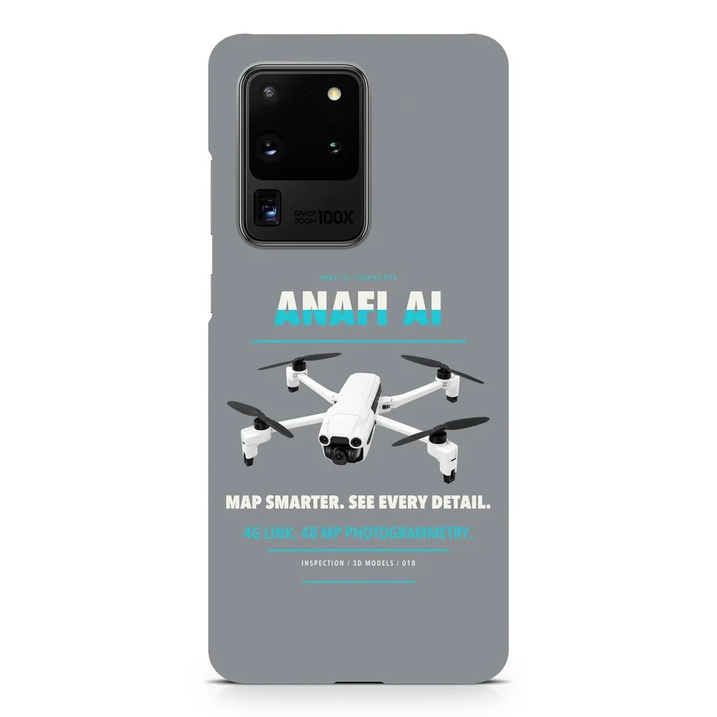 Parrot ANAFI Ai design on samsung case - gray